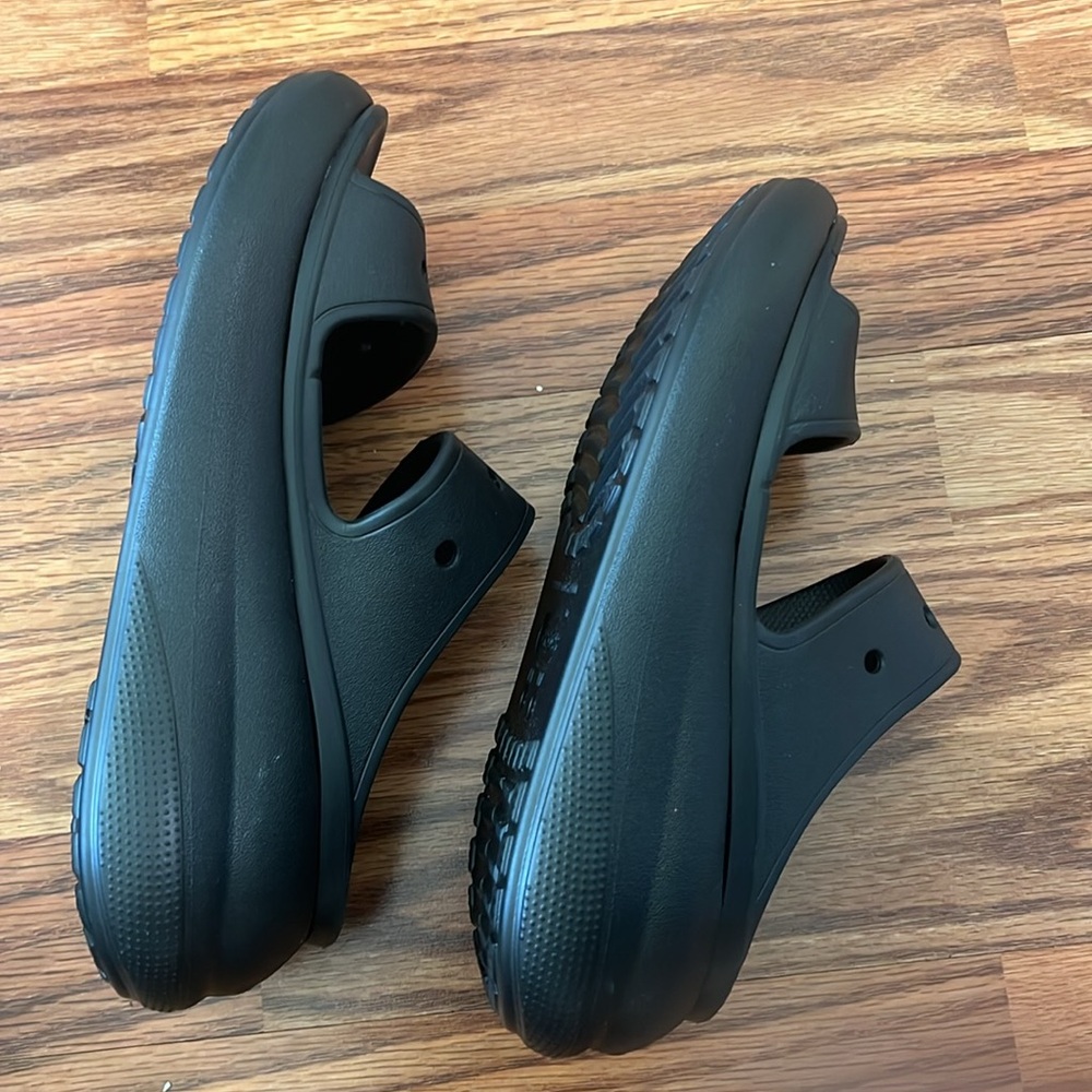 NEW Crocs Black Slide Sandals size M6, W8 - Picture 8 of 12